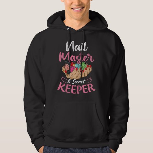 Vrouwelijke nageltechniek voor een manicure hoodie (Voorkant)