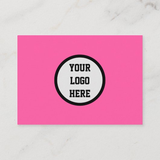 Vrouwelijke Nail Art QR Code Scannable Neon Roze Visitekaartje (Achterkant)