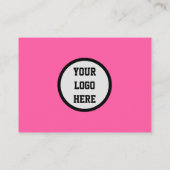 Vrouwelijke Nail Art QR Code Scannable Neon Roze Visitekaartje (Achterkant)