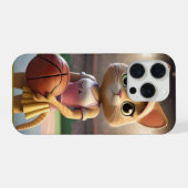 Vrouwelijke Netbal Kat, iPhone Hoesje (Achterkant horizontaal)