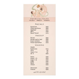 Vrouwelijke Nouveau Mayflies Reclamekaart