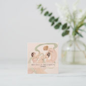 Vrouwelijke  Nouveau Mayflies Vierkante Visitekaartje (Staand voorkant)