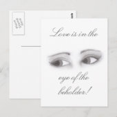 Vrouwelijke ogen briefkaart (Voorkant / Achterkant)