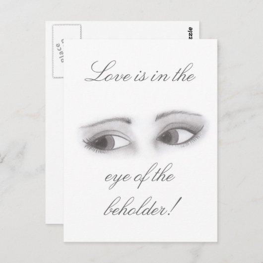 Vrouwelijke ogen briefkaart (Voorkant / Achterkant)
