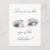 Vrouwelijke ogen briefkaart (Voorkant)