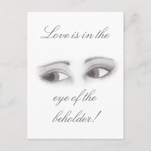 Vrouwelijke ogen briefkaart (Voorkant)
