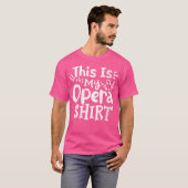 Vrouwelijke operazangeres Dit is mijn Shirt (Voorkant volledig)