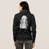 Vrouwelijke overhemden en overhemden hoodie (Achterkant volledig)