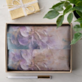 Vrouwelijke Paarse Blauwe en Gouden Bloemen Tissuepapier (Geschenk)