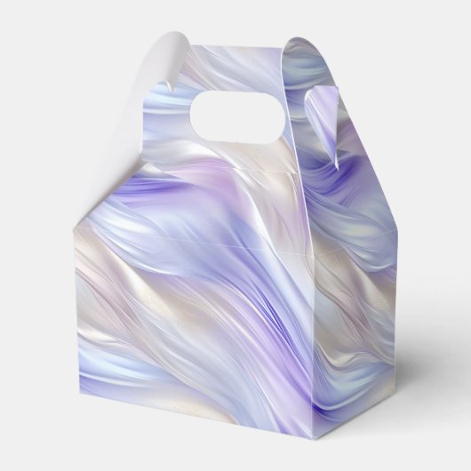 Vrouwelijke Paarse Pearl Swirl Bedankdoosjes (Achterkant)