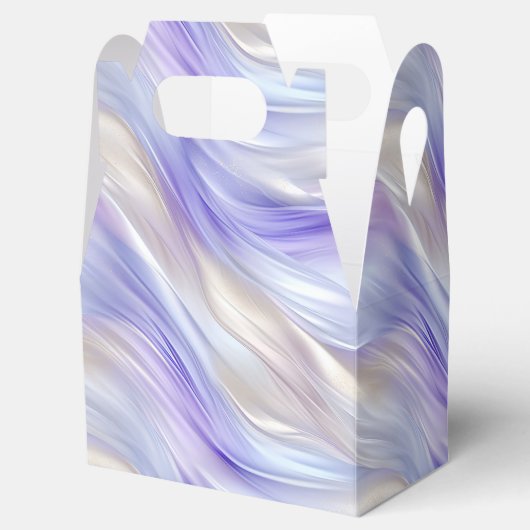 Vrouwelijke Paarse Pearl Swirl Bedankdoosjes (Geopend)