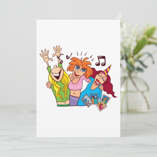 Vrouwelijke partners kaart (Staand voorkant)