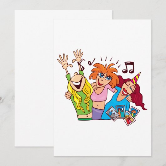 Vrouwelijke partners kaart (Voorkant / Achterkant)