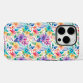 Vrouwelijke pastel botanische esthetische cadeau v Case-Mate iPhone case (Achterkant (horizontaal))