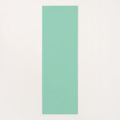 Vrouwelijke Pastel Roze Groene Elegante Script Naa Yogamat (Achterkant)