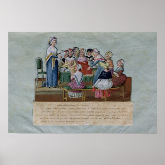 Vrouwelijke Patriottische Club Poster (Voorkant)