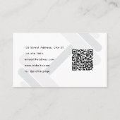 Vrouwelijke personal trainer visitekaartje (Achterkant)