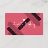 Vrouwelijke personal trainer visitekaartje (Voorkant)