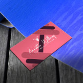 Vrouwelijke personal trainer visitekaartje