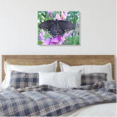 Vrouwelijke pijpbloemvlinder canvas afdruk (Insitu (Slaapkamer))