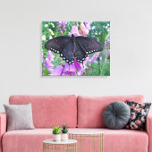 Vrouwelijke pijpbloemvlinder canvas afdruk (Insitu (Woonkamer))