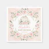 Vrouwelijke Pompoen Roze Blush Rozen Meisje Baby s Servet (Voorkant)