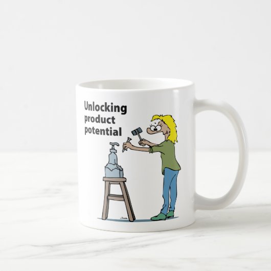 Vrouwelijke productontwerper koffiemok (Rechts)