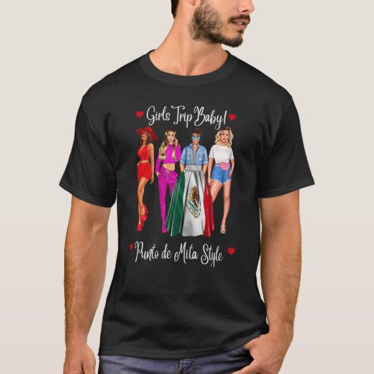 Vrouwelijke Punta De Mita Meisjesreis Latina Mexic T-shirt (Voorkant)