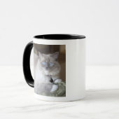 Vrouwelijke Ragdoll kat Mok (Voorkant links)