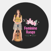 Vrouwelijke Range 4 Sticker (Voorkant)
