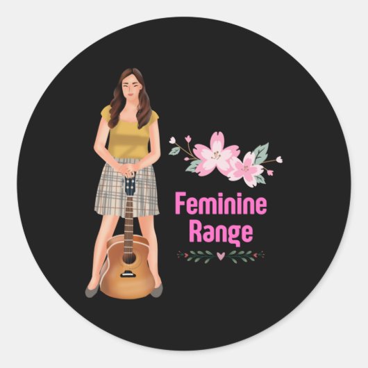 Vrouwelijke Range 4 Sticker (Voorkant)