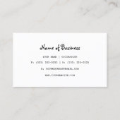 Vrouwelijke Retro Bookkeeper Vrouw Financieel Advi Visitekaartje (Achterkant)