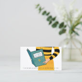 Vrouwelijke Retro Bookkeeper Vrouw Financieel Advi Visitekaartje (Staand voorkant)