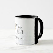  vrouwelijke retro illustratie sarcasme citaat mok (Voorkant rechts)