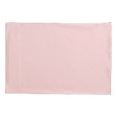 Vrouwelijke roze bloemrijke chic monogram naam gep kussensloop (Achterkant)