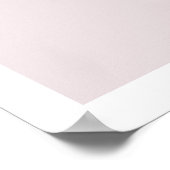 Vrouwelijke roze citaat typografie positieve muur poster (Hoek)