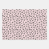 Vrouwelijke roze dierenprint inpakpapier vel (Voorkant)