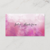 Vrouwelijke Roze marmer drijvende inkt Visitekaartje (Voorkant)