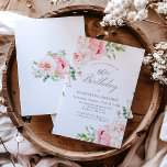 Vrouwelijke Roze Rozen Bloemen 60ste Verjaardagsfe Kaart<br><div class="desc">Een mooie en vrouwelijke feestuitnodiging om een 60e verjaardag in elegante stijl te vieren. Dit bloemige ontwerp is omzoomd met een lijst van charmante roze rozen en groen. Deze uitnodiging is beschikbaar als een gedrukte uitnodiging of digitale download.</div>