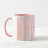 Vrouwelijke Roze Strepen Mok (Links)