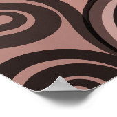 Vrouwelijke roze varen-Frond Curls Poster (Hoek)