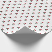 Vrouwelijke Roze Waterverfrozen Cadeaupapier (Hoek)