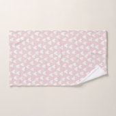 Vrouwelijke Roze Witte Harten Bruidsdouche Bad Handdoek (Handdoek)