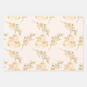 Vrouwelijke Rozen, bessen en bladeren Assortiment  Inpakpapier Vel (Voorkant 3)