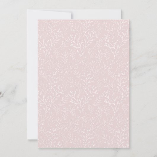 Vrouwelijke Rozen Moederdag Brunch Kaart (Achterkant)