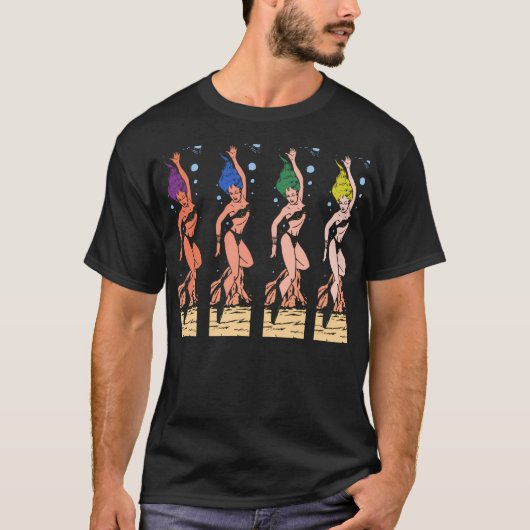 Vrouwelijke ruimtealien t-shirt (Voorkant)