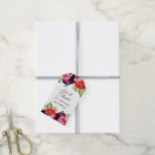 Vrouwelijke Rustieke Bloemige Bedankt Cadeaulabel (Met Touw)