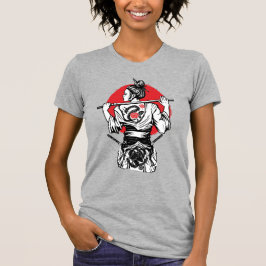 Vrouwelijke samoerai-krijger – Dragon Rose Tatoeag T-shirt