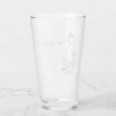 vrouwelijke schoonheid glas (Achterkant)