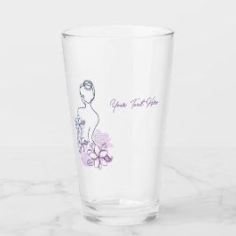 vrouwelijke schoonheid glas
